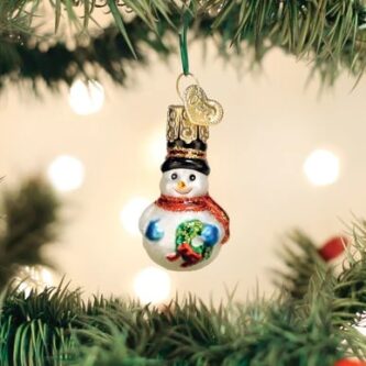 Mini Snowman Ornament Old World Christmas