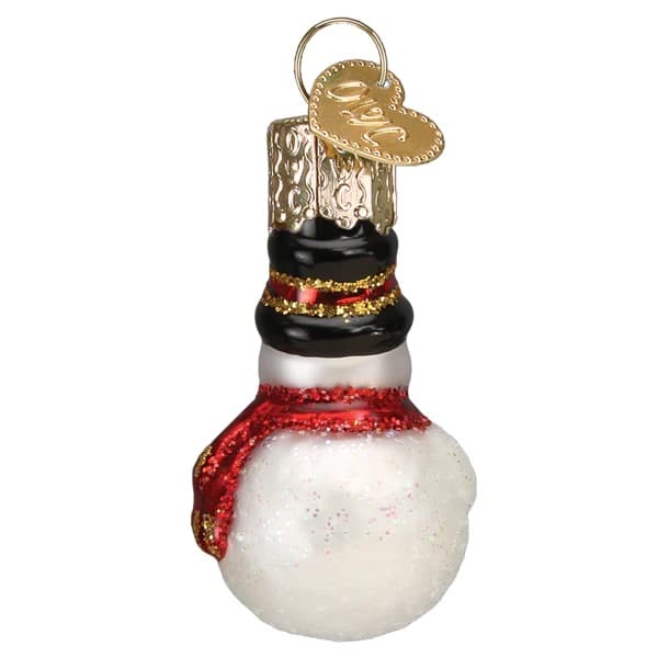 Back Mini Snowman Ornament Old World Christmas