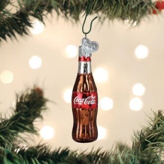 Mini Coca Cola Bottle Ornament Old World Christmas