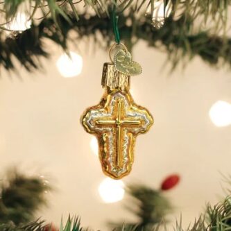 Mini Cross Ornament Old World Christmas