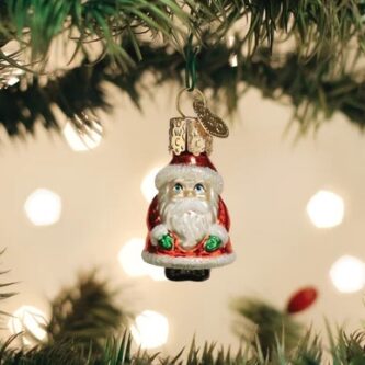 Mini Santa Ornament Old World Christmas