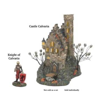 Castle Calvaria And Mad Knight of Calvaria Dept. 56 Halloween Village