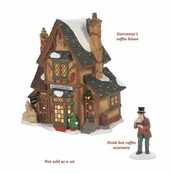 Garraways Coffee House or Fresh Hot Coffee Dept 56 Dickens Village