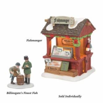 Fishmonger Billinsgates Finest Fish D56 Dickens Village