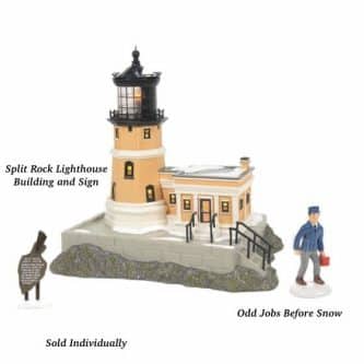 Retired Split Rock Lighthouse Or Odd Jobs Before Snow D56 Snow Village 2