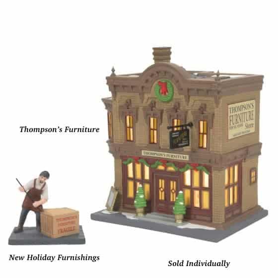 Retired Thompsons Furniture Holiday Furnishings D56 Christmas in the City