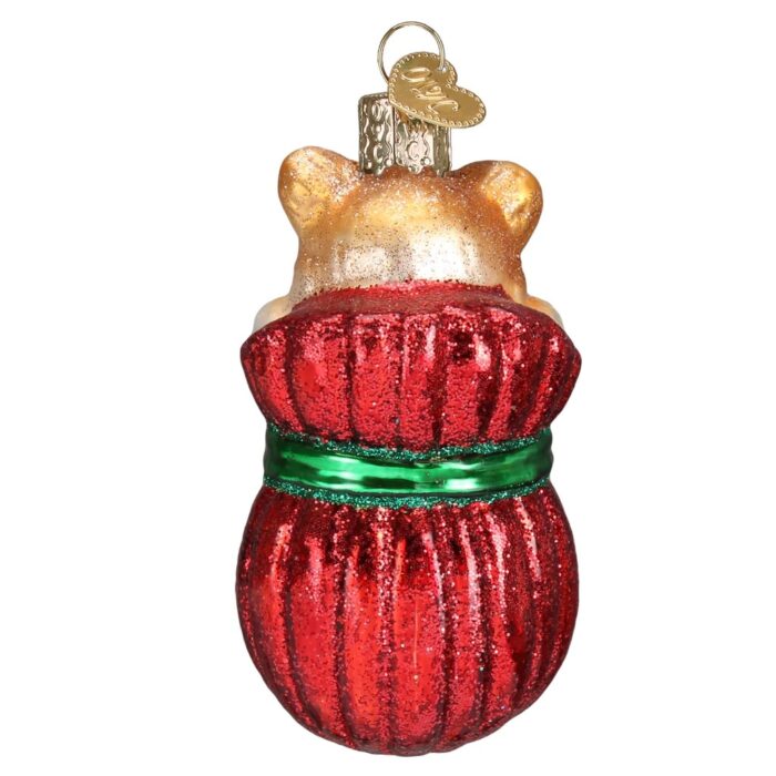 Back Letting the Cat out of the Bag Ornament Old World Christmas
