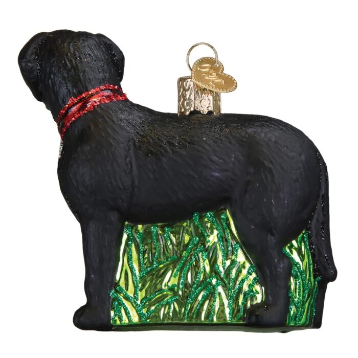 Back Standing Black Lab Ornament Old World Christmas