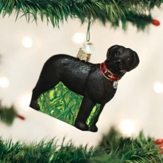 Standing Black Lab Ornament Old World Christmas