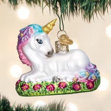 Baby Unicorn Ornament Old World Christmas