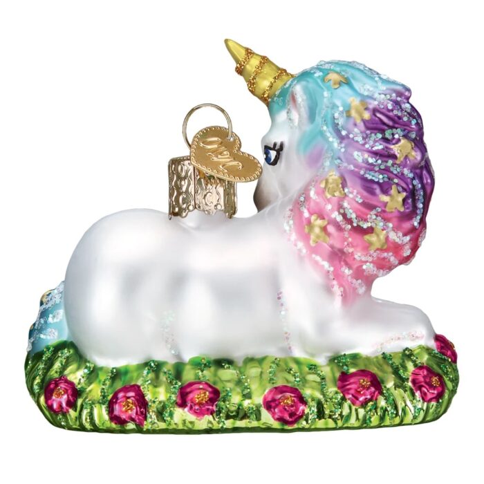 Back Baby Unicorn Ornament Old World Christmas