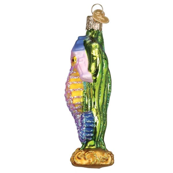 Side Bright Seahorse Ornament Old World Christmas