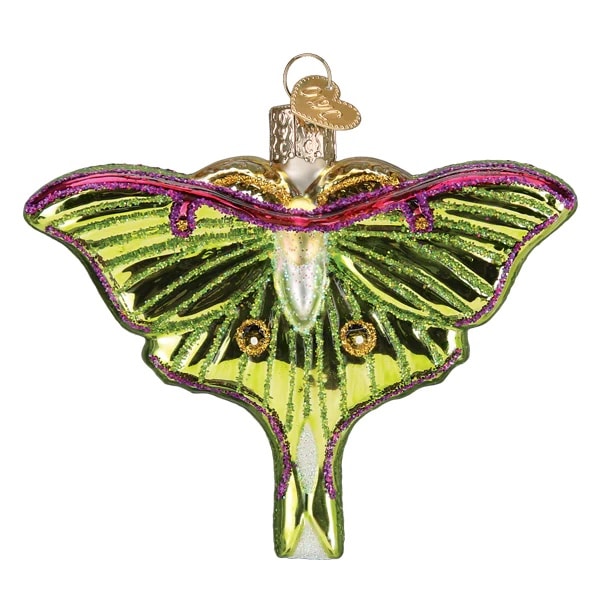 Back Luna Moth Ornament Old World Christmas