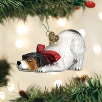 Norman Rockwell Signature Dog Ornament Old World Christmas
