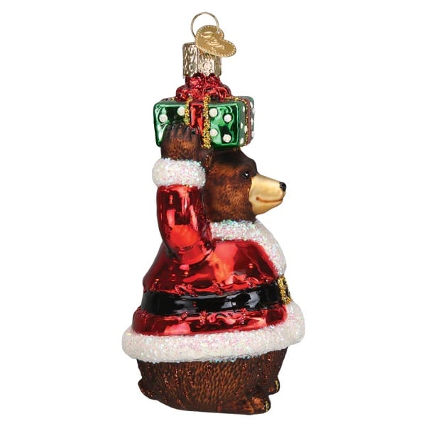 Christmas Bear Ornament Old World Christmas Side