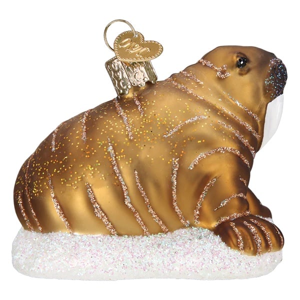 Walrus Ornament Old World Christmas Side