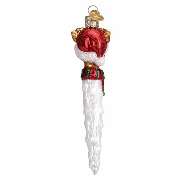 Reindeer Icicle Ornament Old World Christmas Back