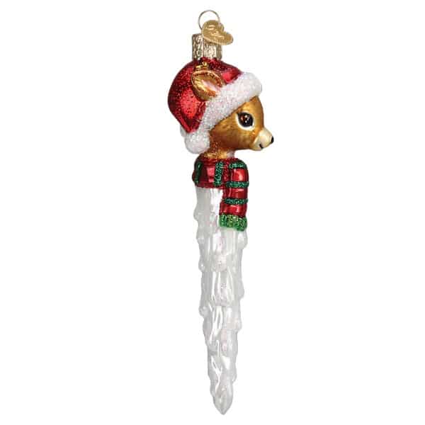 Reindeer Icicle Ornament Old World Christmas Side