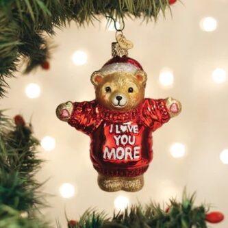 Love You More Ornament Old World Christmas
