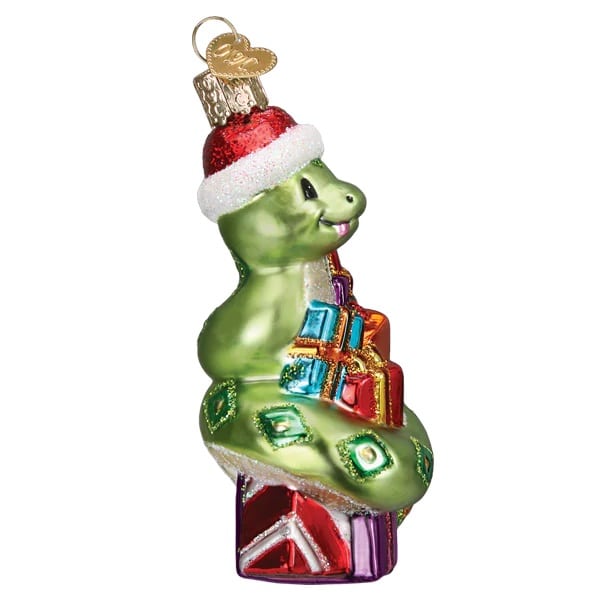 Santa Snake Ornament Old World Christmas Side