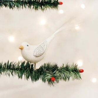 Sparkling Snowbird Ornament Old World Christmas