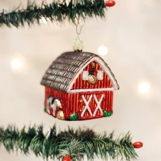 Barn Ornament Old World Christmas