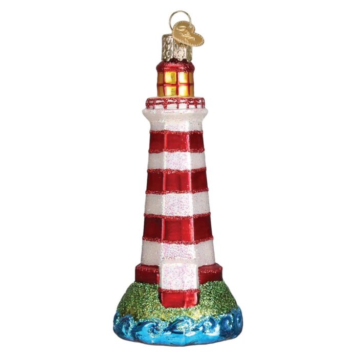 Sambro Lighthouse Ornament Old World Christmas Back