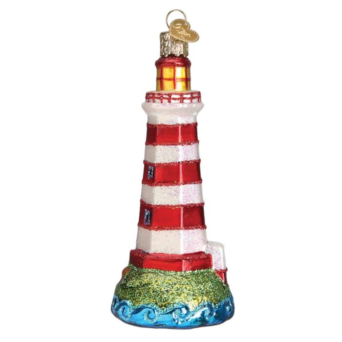 Sambro Lighthouse Ornament Old World Christmas Side