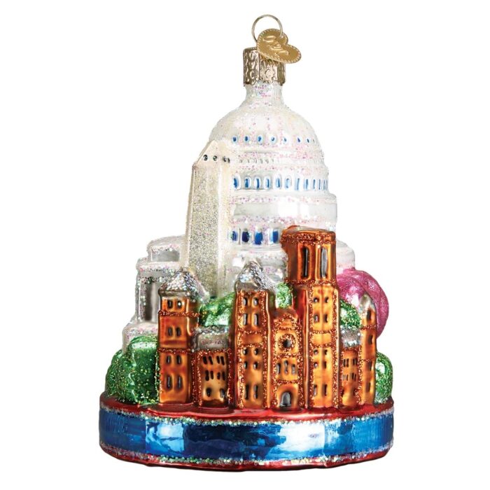 Washington Dc Ornament Old World Christmas Back