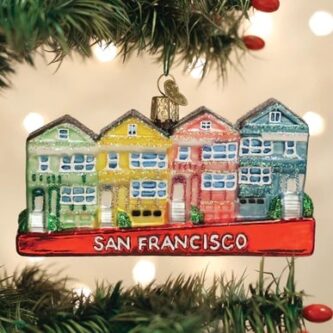 San Francisco Painted Ladies Ornament Old World Christmas