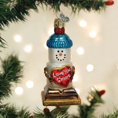 Love You Smore Snowman Ornament Old World Christmas