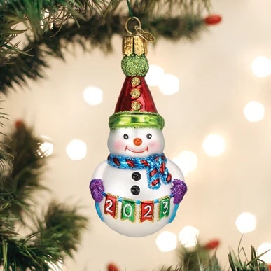2023 Party Snowman Ornament Old World Christmas