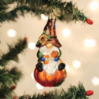 Fall Harvest Gnome Ornament Old World Christmas