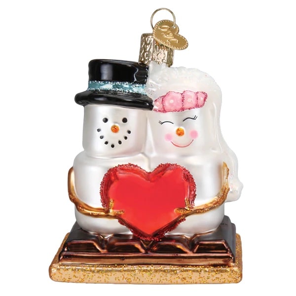 Smores In love Ornament Old World Christmas Close Up
