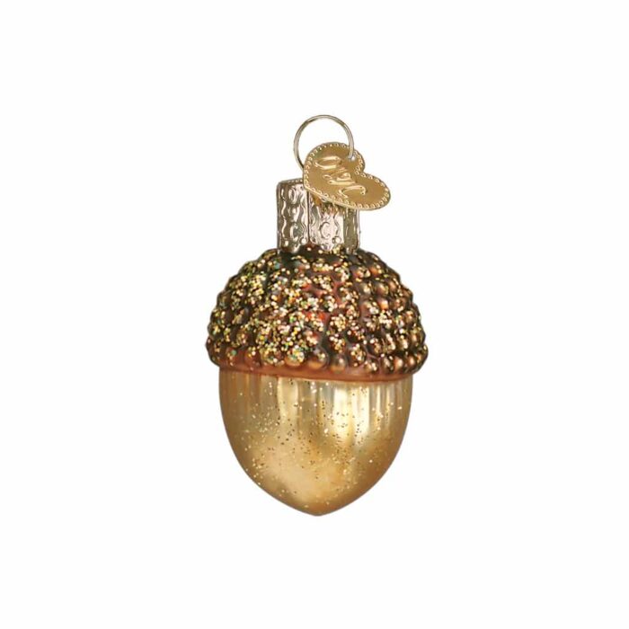 Small Acorn Ornament Old World Christmas Close Up