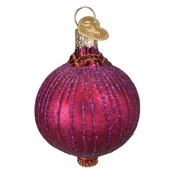 Red Onion Ornament Old World Christmas Back