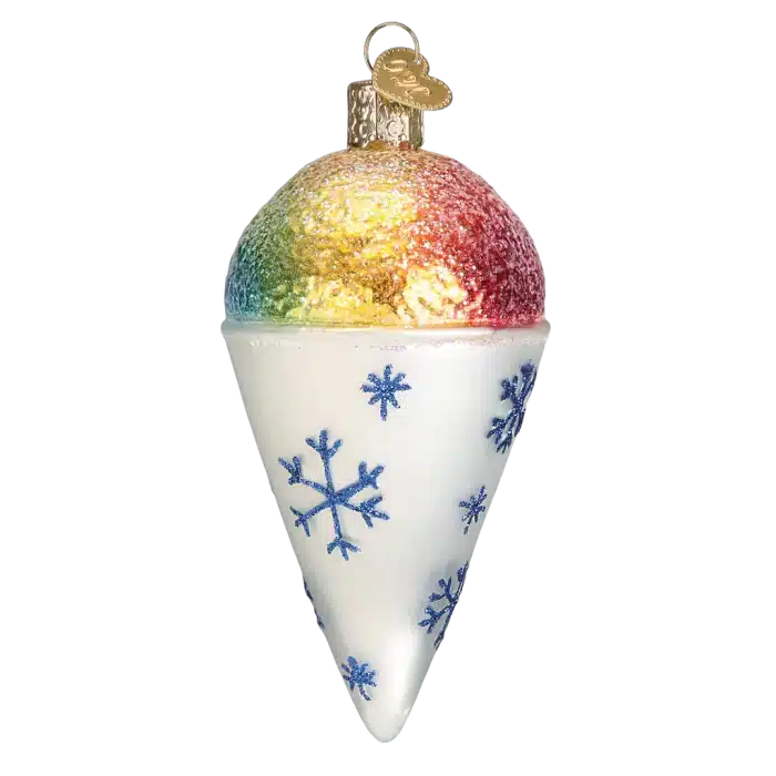 Snow Cone Ornament Old World Christmas Side