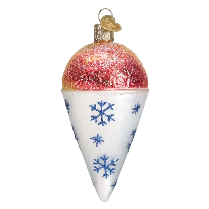 Snow Cone Ornament Old World Christmas Back