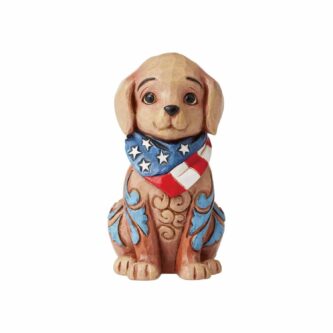 Patriotic Mini Puppy By Jim Shore