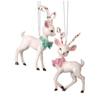 Candy Deer Pastel Ornaments