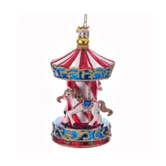 Carousel Horse Glass Ornament