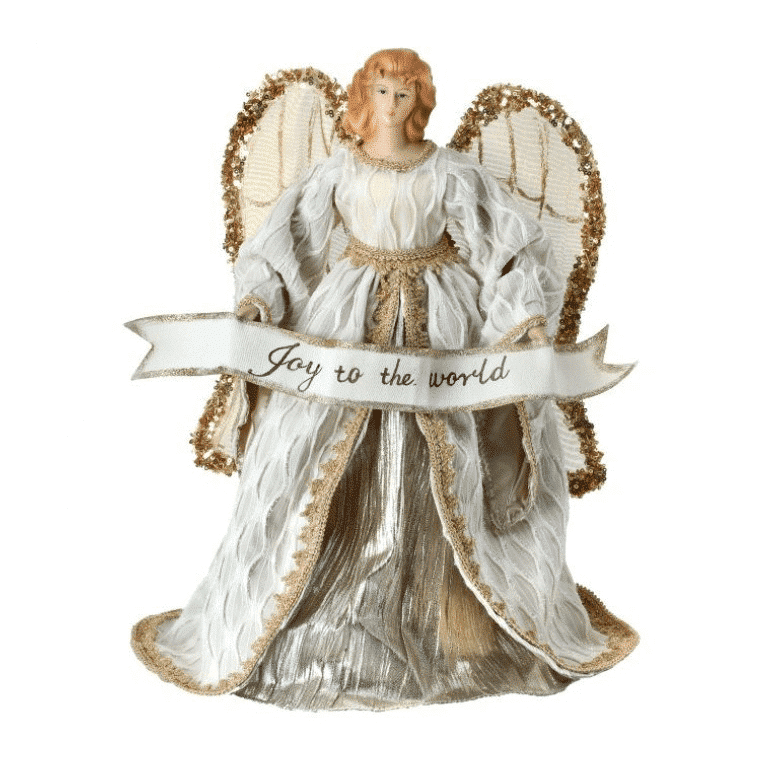 Joy To The World Angel Tree Topper Christmas Store