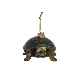 Land Turtle Glass Ornament