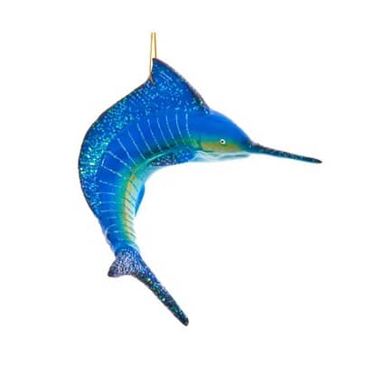 Ocean Blue Marlin Ornament - Christmas