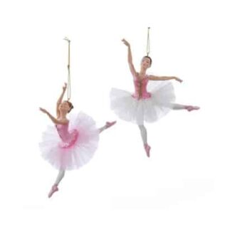 Pink Dancing Ballerina Ornaments