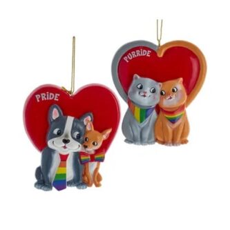 Pride Dogs and Cats Ornaments