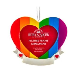 Rainbow Heart Picture Frame Ornament