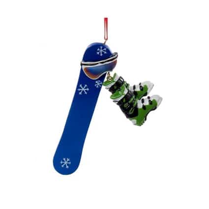 Snowboard Boots and Googles Ornament Personalize