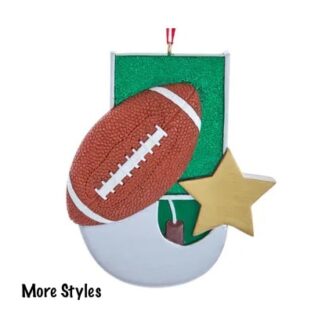 Sports Stars Ornaments Personalized Football