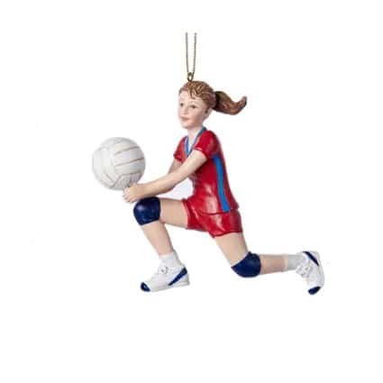 Volleyball Red Uniform Ornament Personalize